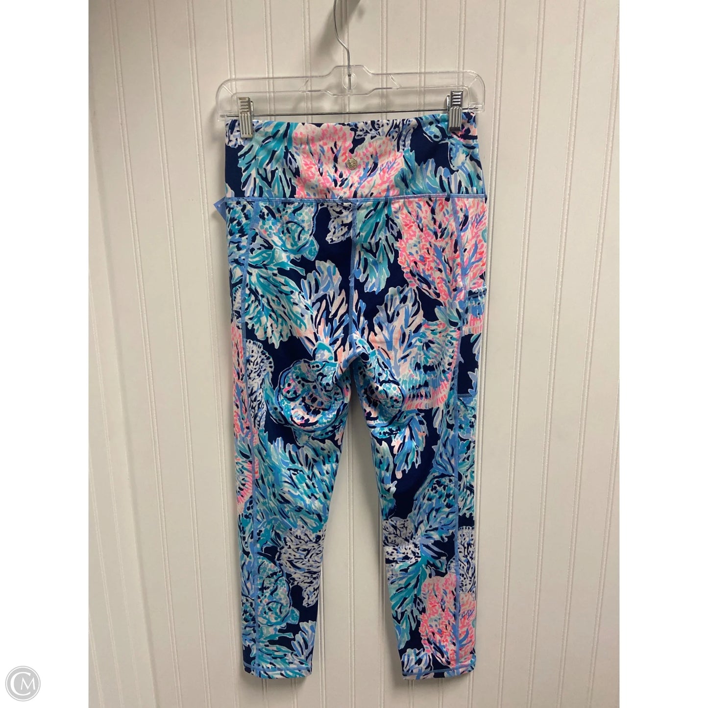 Pants Designer By Lilly Pulitzer In Blue & Pink, Size: M