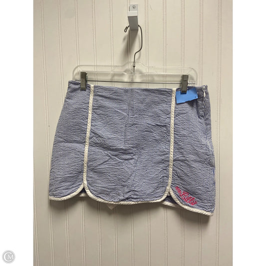 Skort Designer By Lilly Pulitzer In Blue & White, Size: M