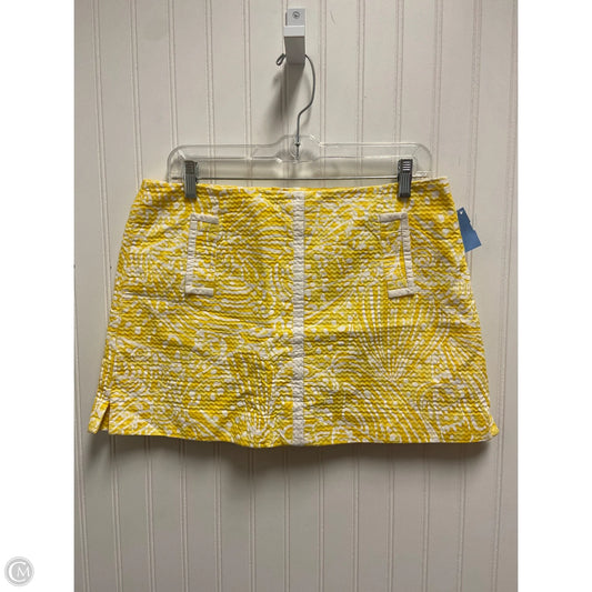 Skirt Designer By Lilly Pulitzer In Pink & White, Size: 10