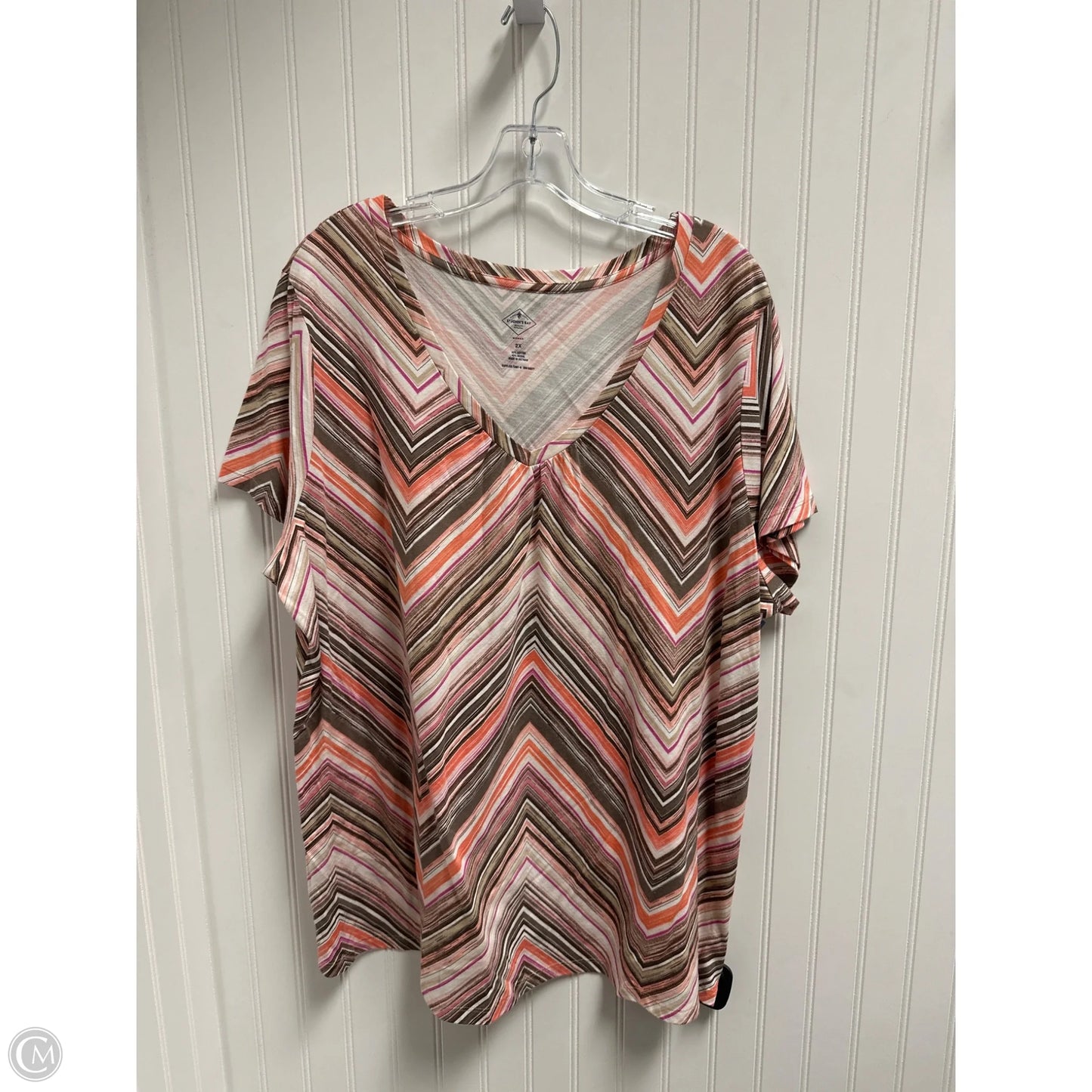 Top Short Sleeve By St Johns Bay In Multi-colored, Size: 2x