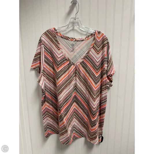 Top Short Sleeve By St Johns Bay In Multi-colored, Size: 2x