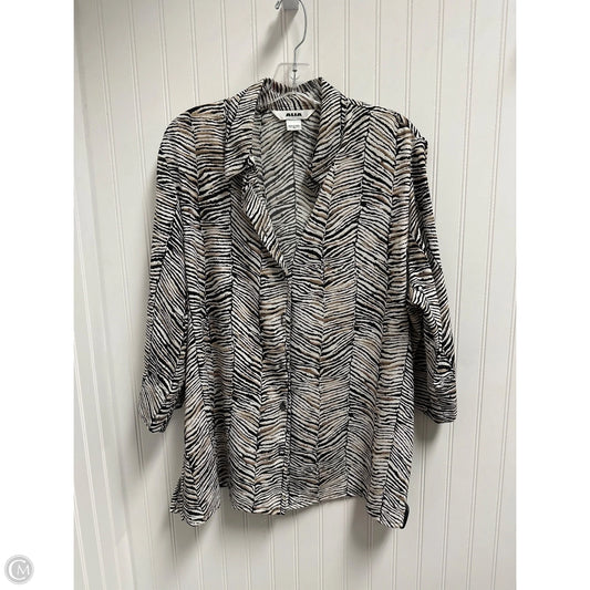 Top 3/4 Sleeve By Alia In Animal Print, Size: 2x