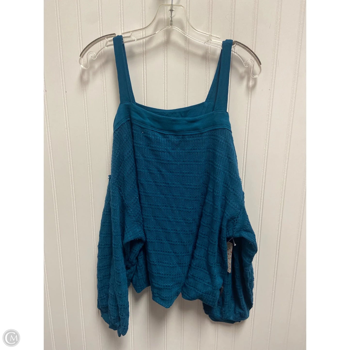 Top Long Sleeve By Free People In Teal, Size: L