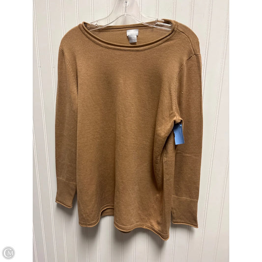Top Long Sleeve By Chicos In Brown, Size: M