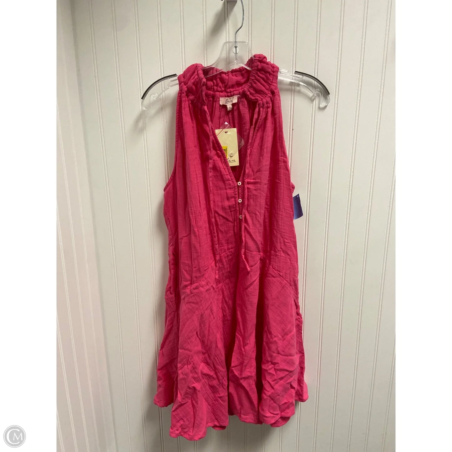 Dress Casual Short By Elan In Pink, Size: L