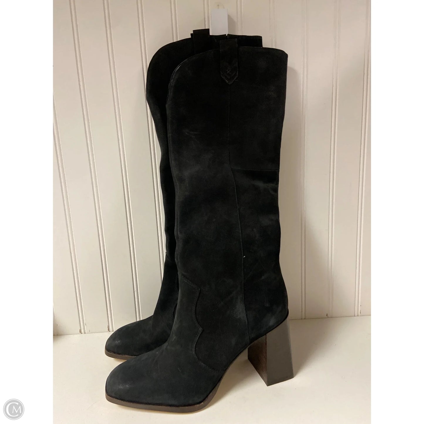 Boots Knee Heels By Gibson And Latimer In Black, Size: 10