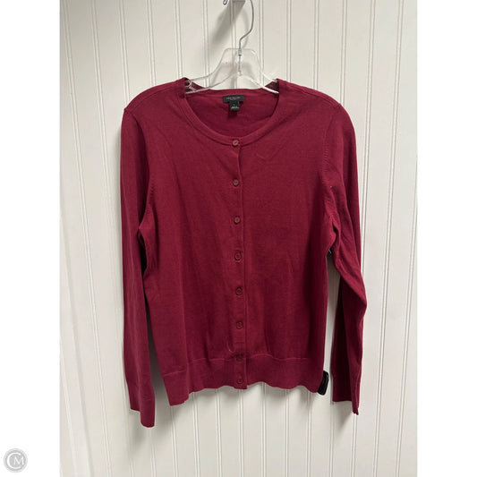 Cardigan By Ann Taylor In Red, Size: L