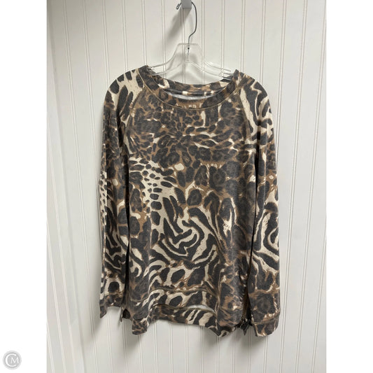 Top Long Sleeve By Coco And Carmen In Animal Print, Size: S