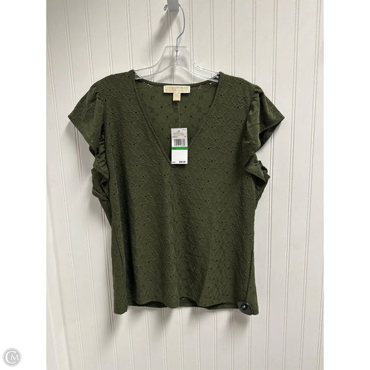 Top Short Sleeve By Michael By Michael Kors In Green, Size: L