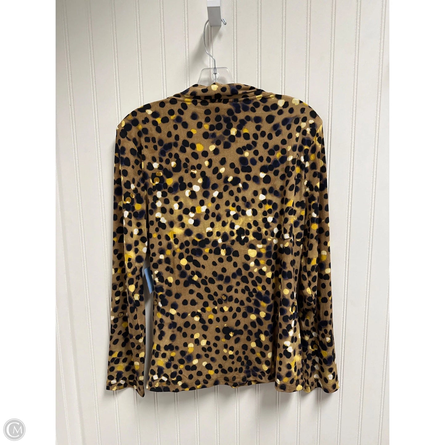 Top Long Sleeve By Dkny In Multi-colored, Size: L