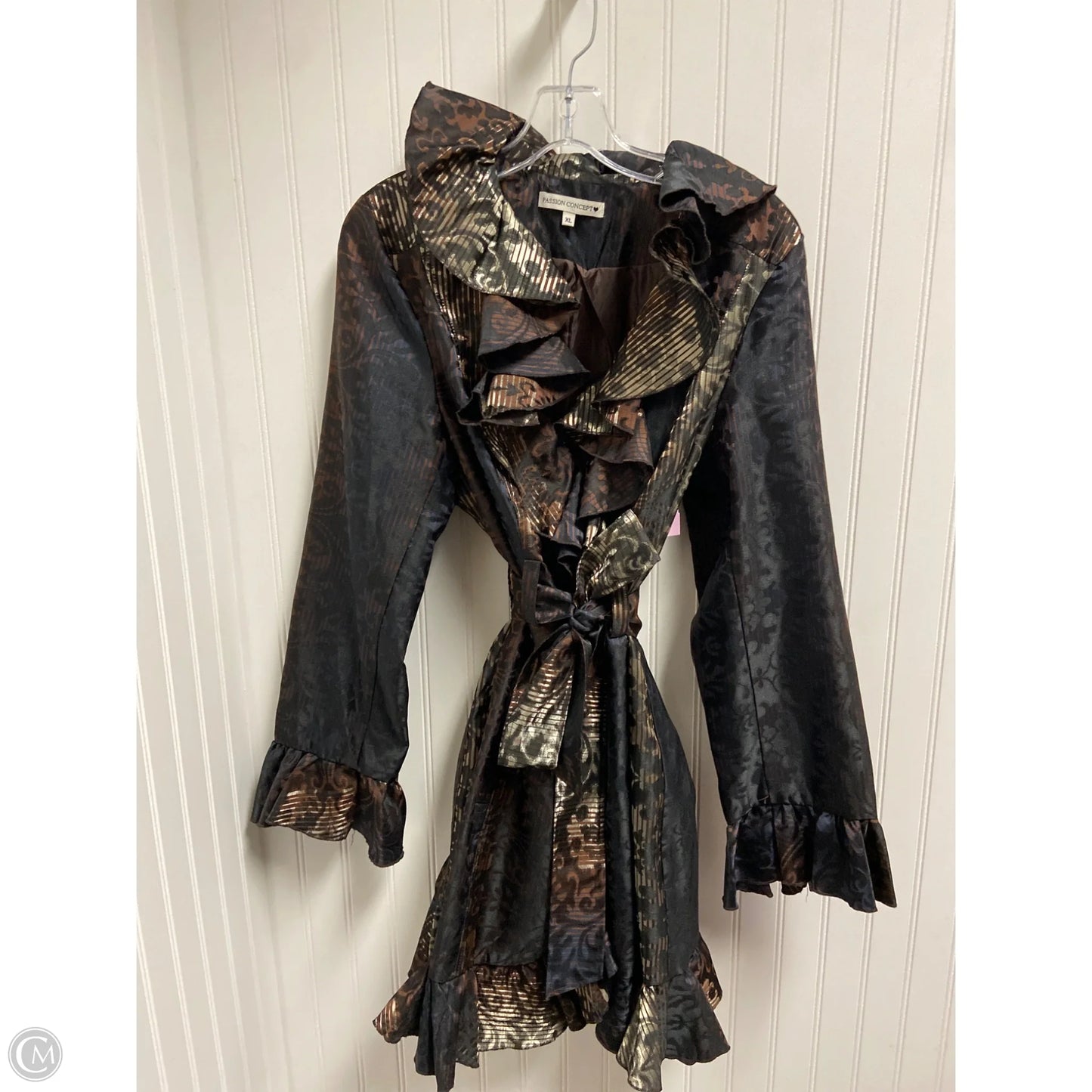 Coat Other By Clothes Mentor In Black & Brown, Size: Xl