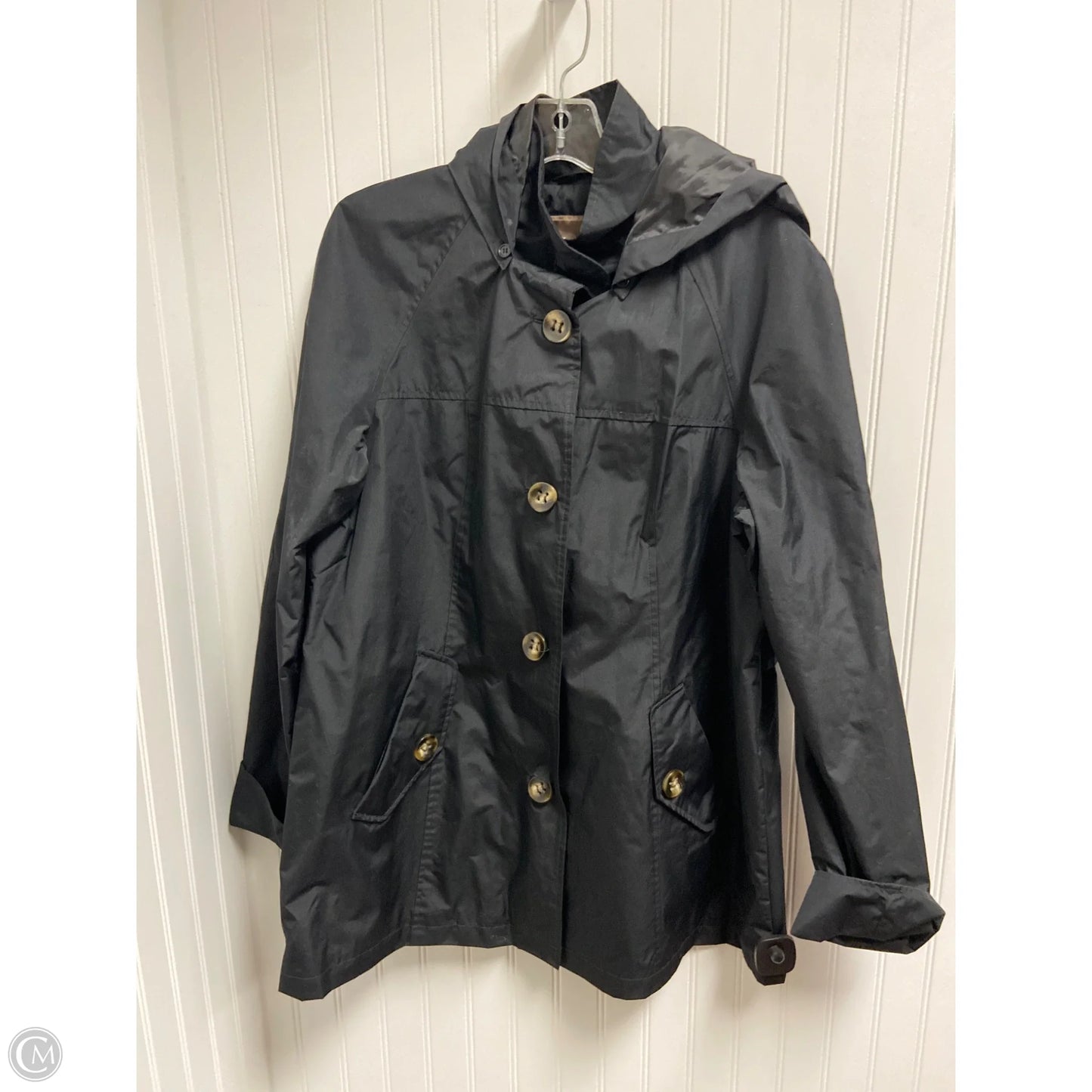 Coat Raincoat By White Stag In Black, Size: L
