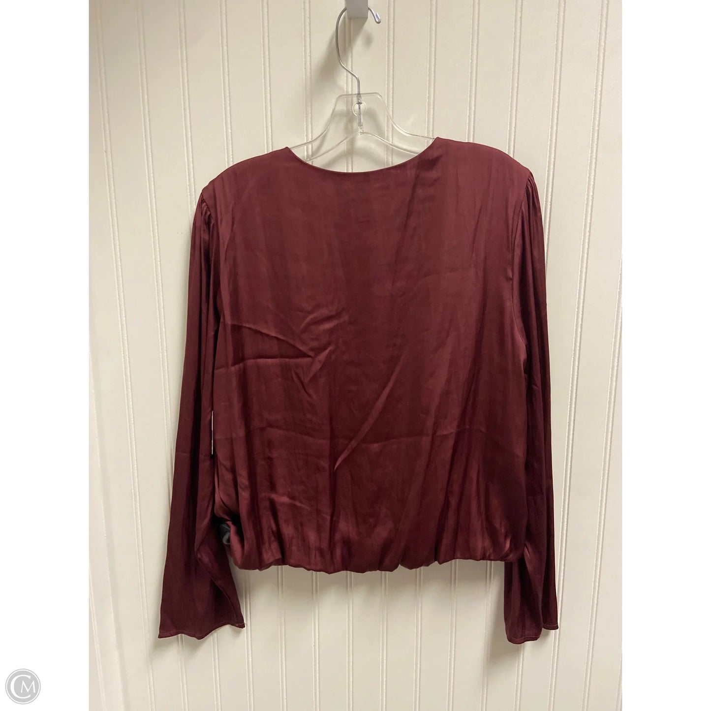 Top Long Sleeve By Sincerely Jules In Maroon, Size: Xl