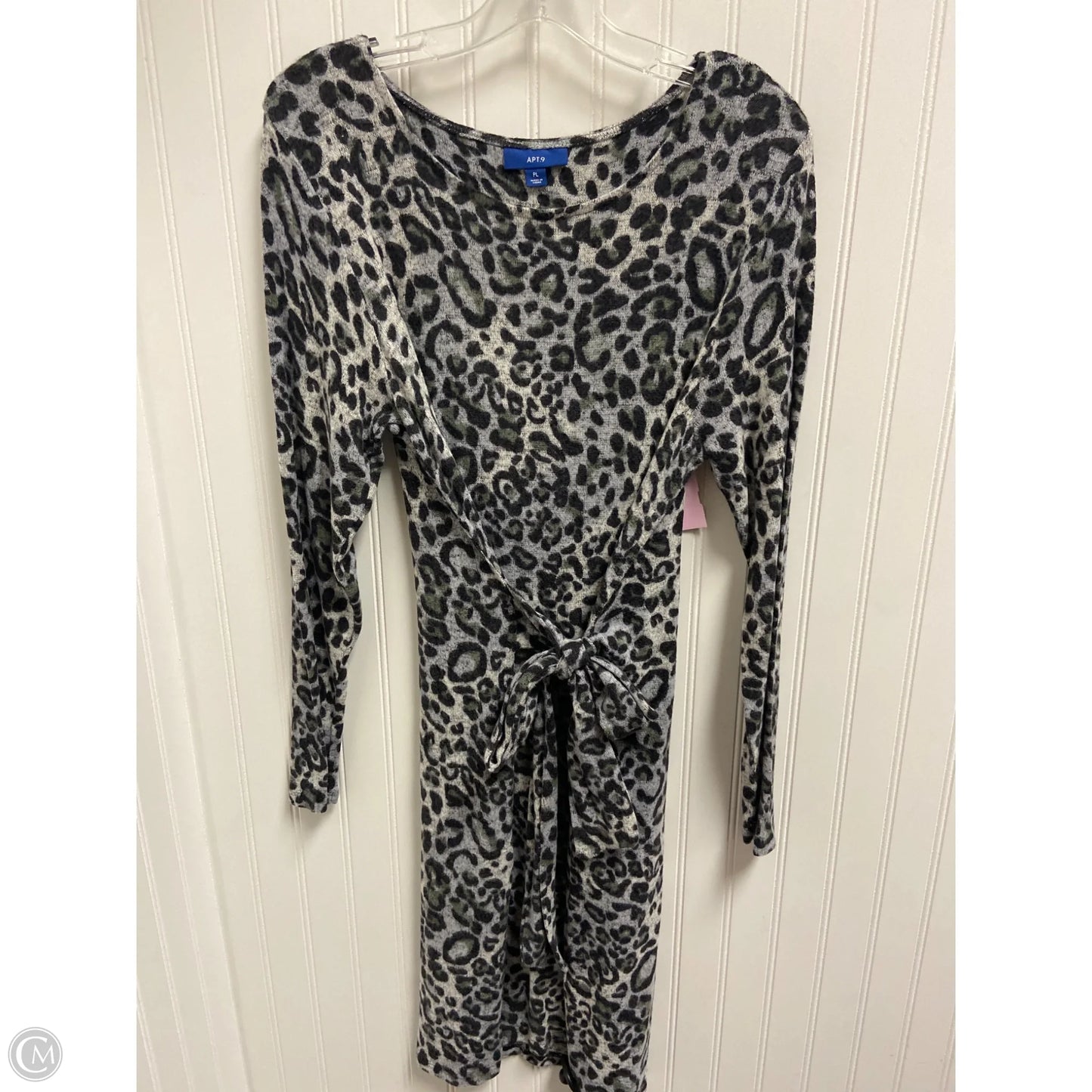 Dress Sweater By Apt 9 In Animal Print, Size: Lp