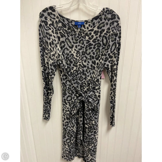 Dress Sweater By Apt 9 In Animal Print, Size: Lp