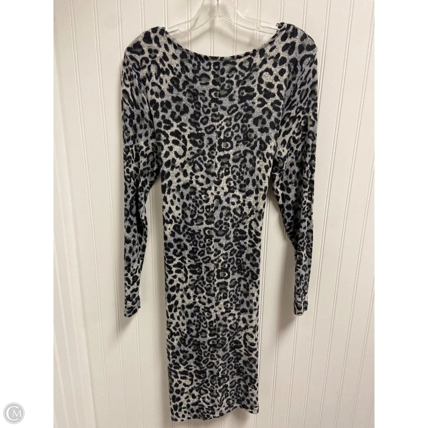 Dress Sweater By Apt 9 In Animal Print, Size: Lp