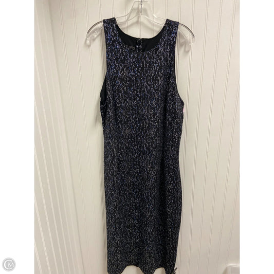Dress Party Midi By Metaphor In Black & Blue, Size: Xl