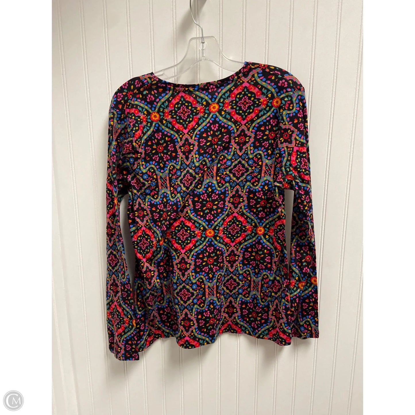 Top Long Sleeve By Croft And Barrow In Multi-colored, Size: L