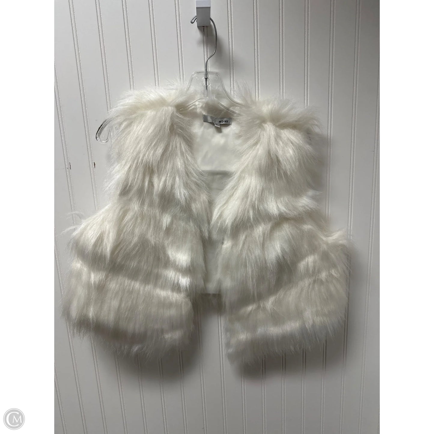 Vest Faux Fur & Sherpa By Wdny In White, Size: Xl