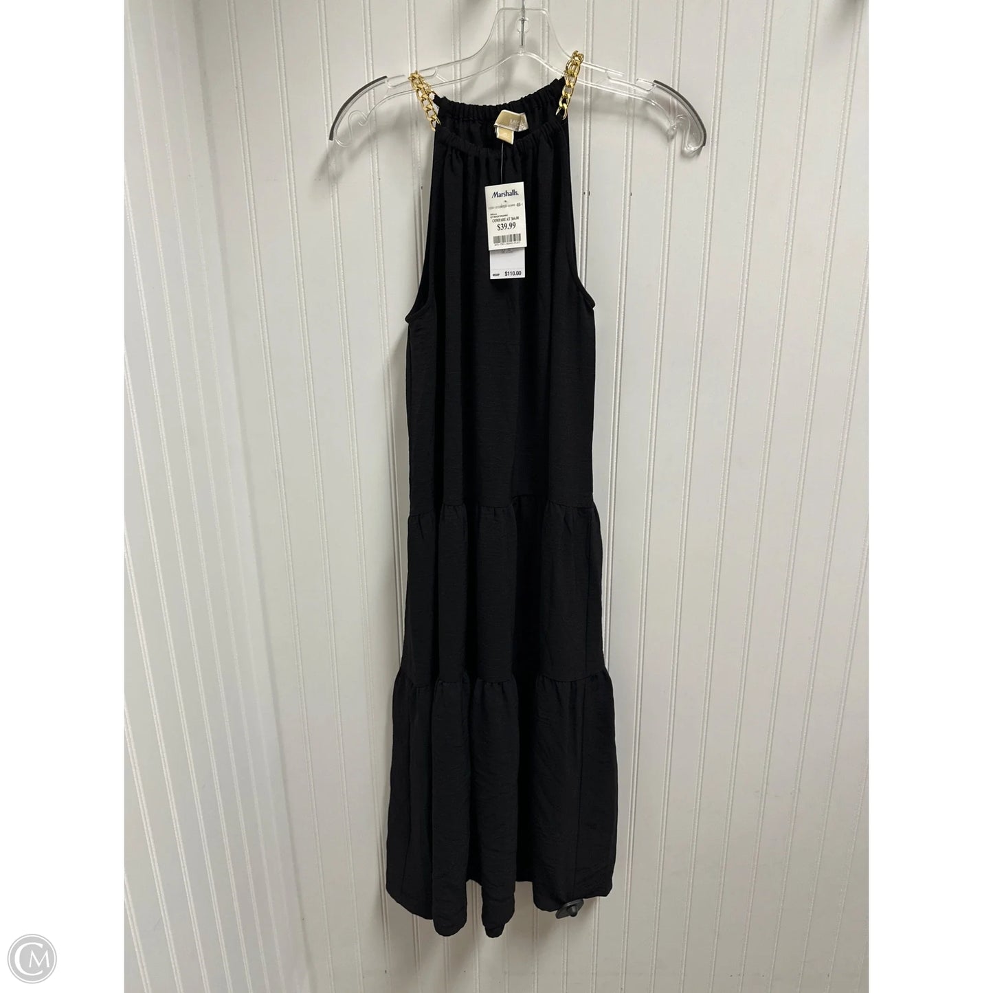 Dress Casual Midi By Michael By Michael Kors In Black, Size: M