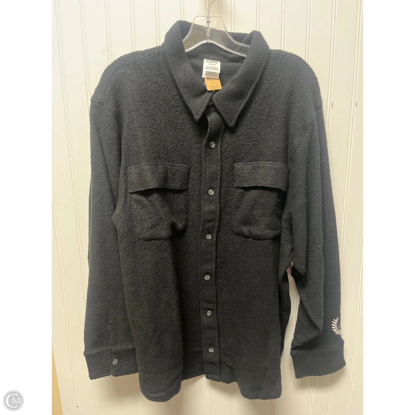 Top Long Sleeve By Pink In Black, Size: L