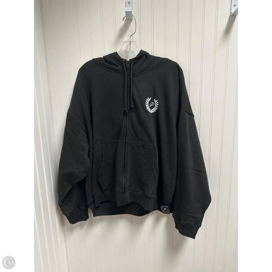 Sweatshirt Hoodie By Pink In Black, Size: 2x