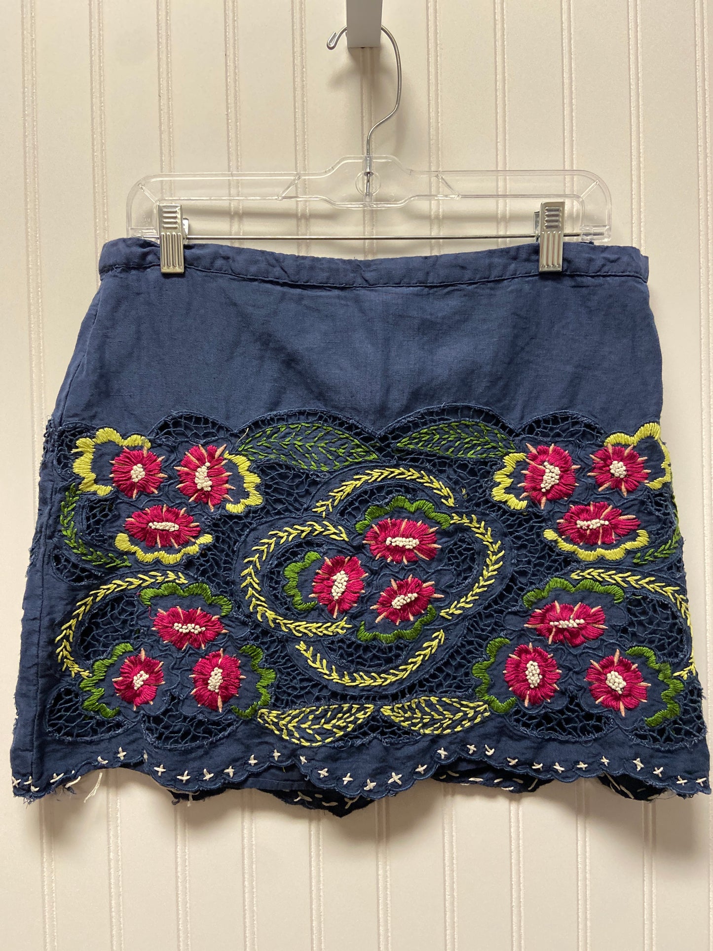 Skirt Mini & Short By Anthropologie In Navy, Size: L