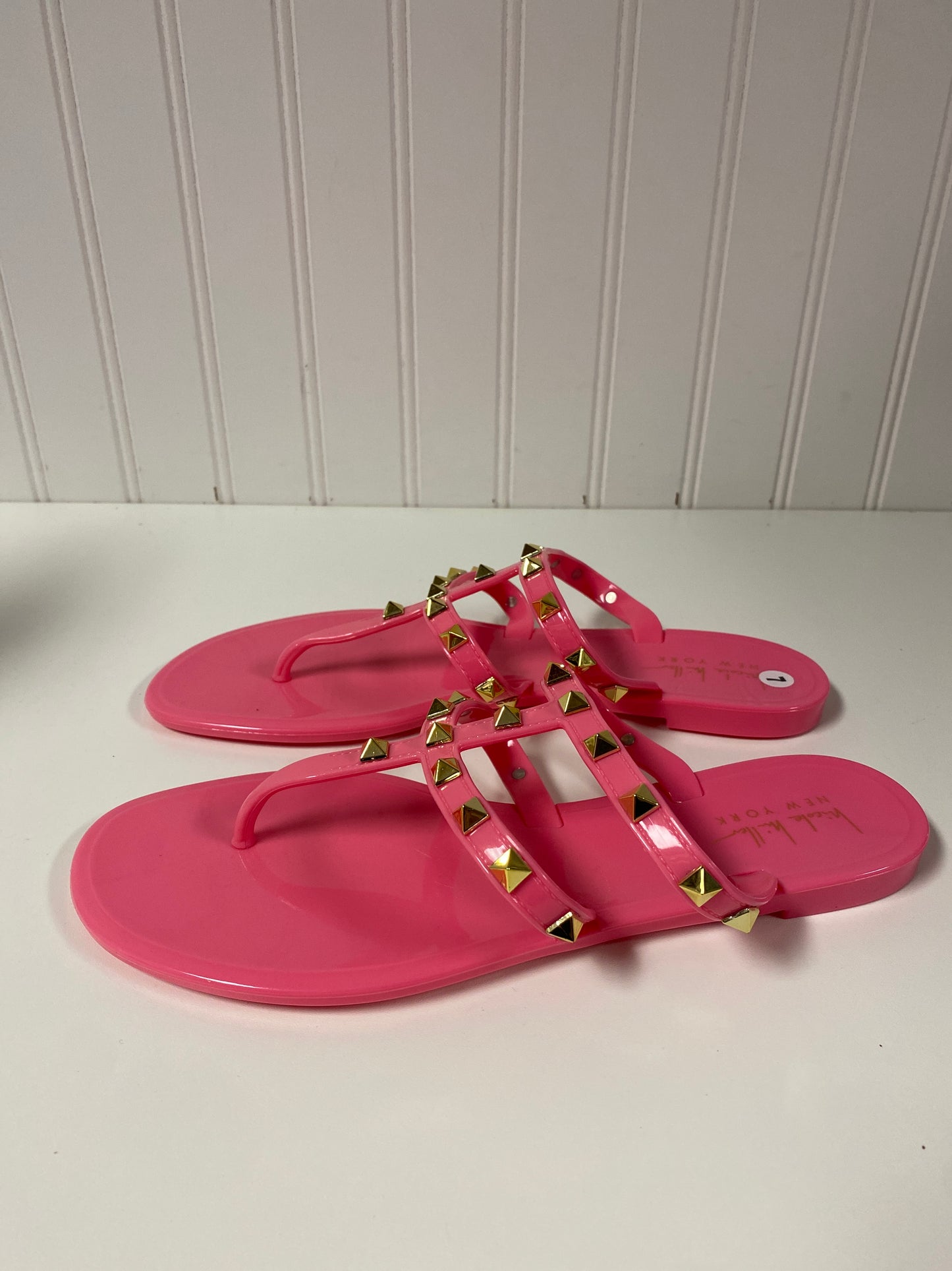 Sandals Flats By Nicole Miller In Pink, Size: 7