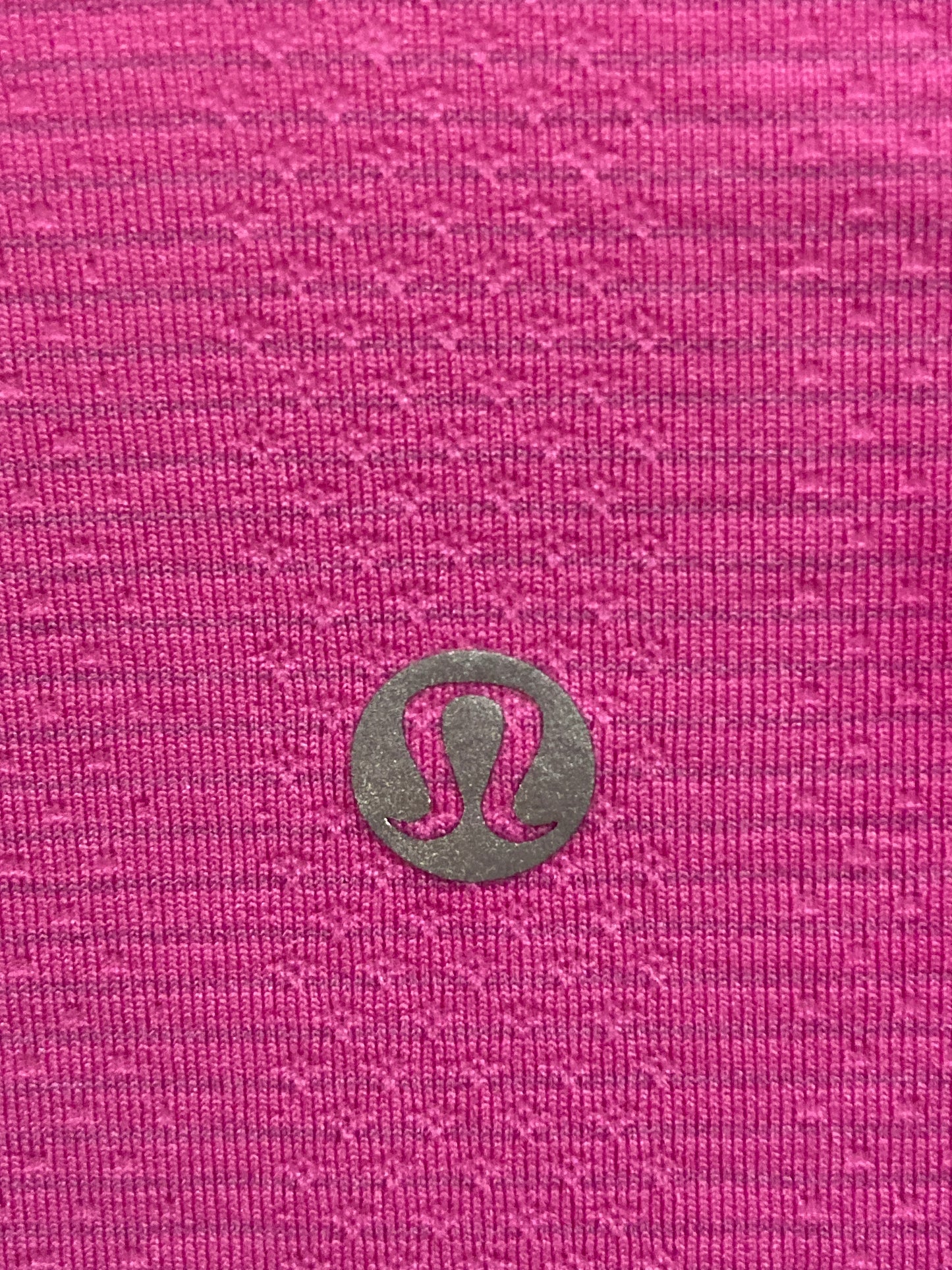 Athletic Top Short Sleeve By Lululemon In Pink, Size: L