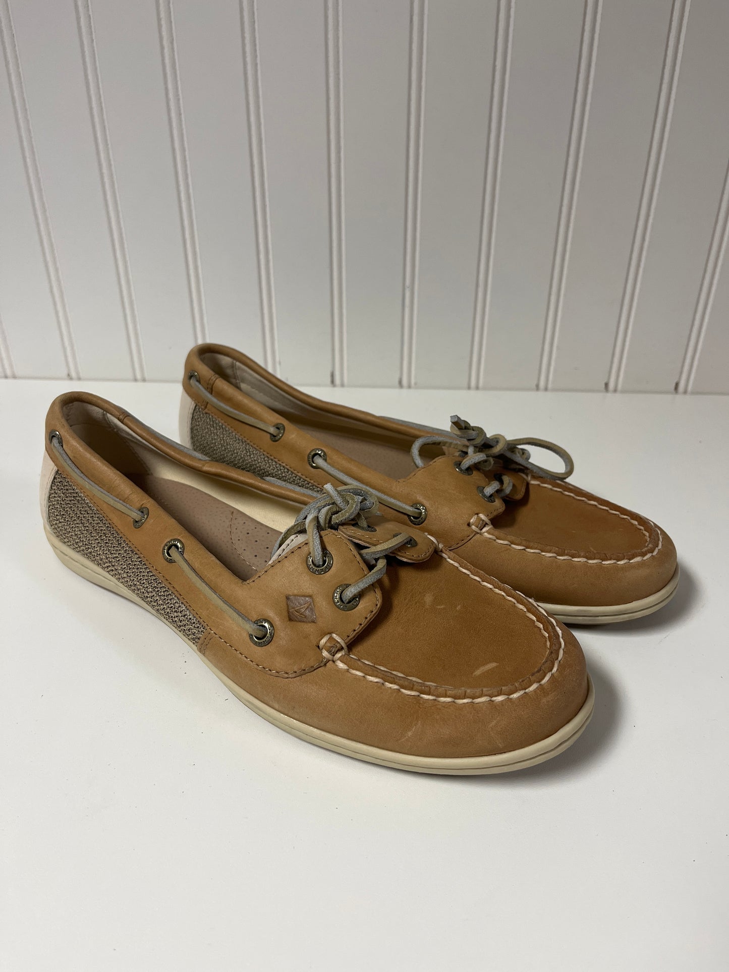 Shoes Flats By Sperry In Tan, Size: 10