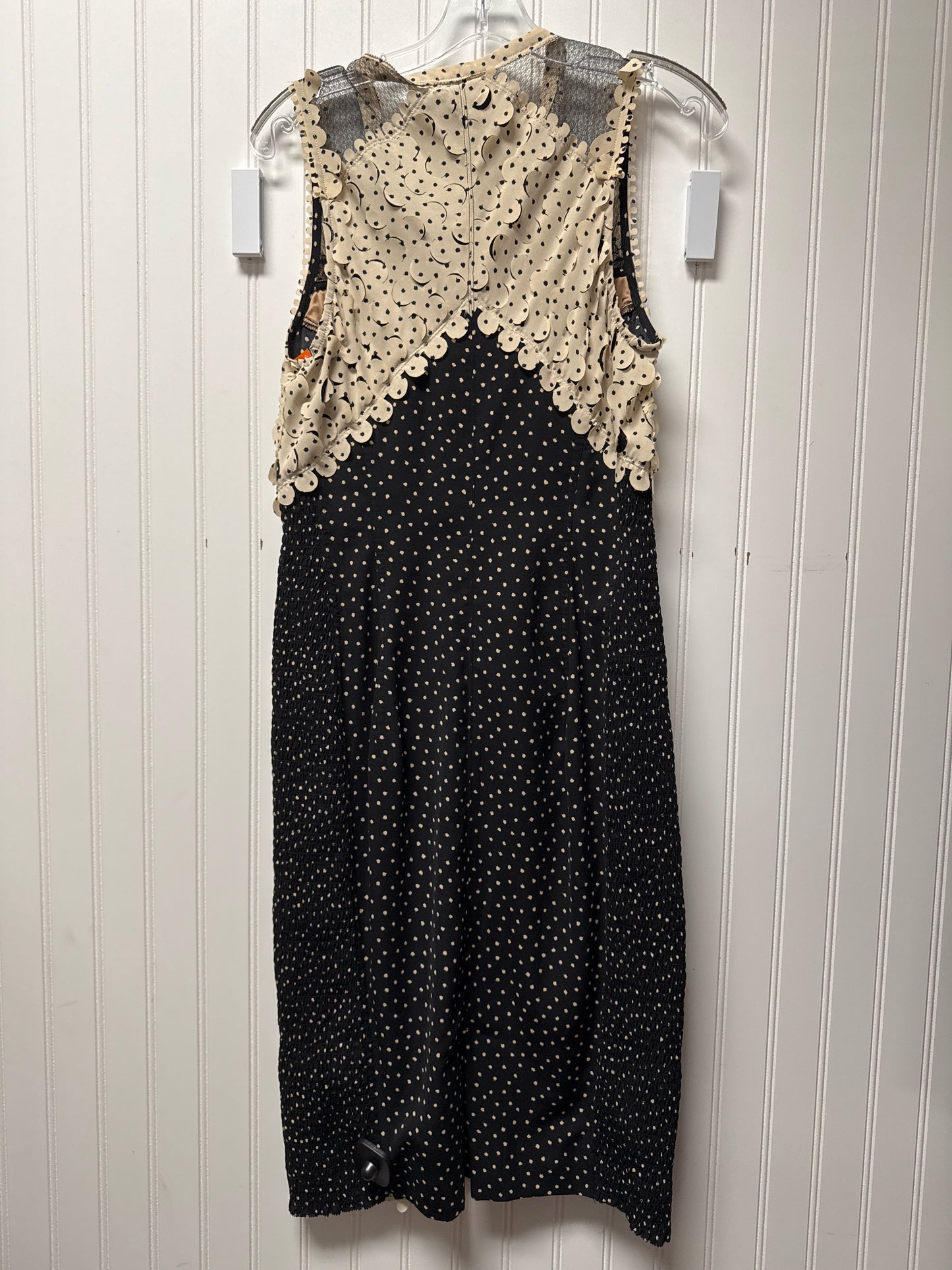 Dress Party Midi By Clothes Mentor In Black & Tan, Size: S