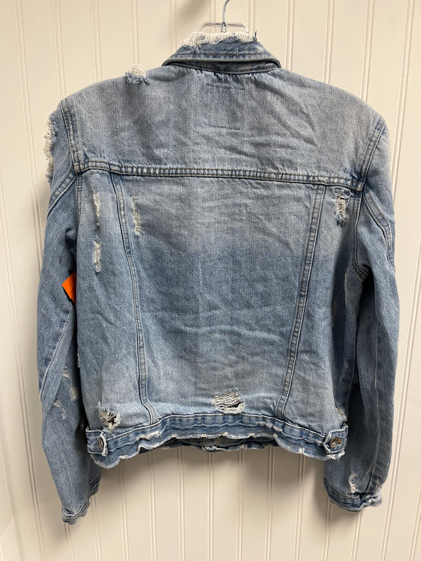 Jacket Denim By Zara In Blue Denim, Size: L