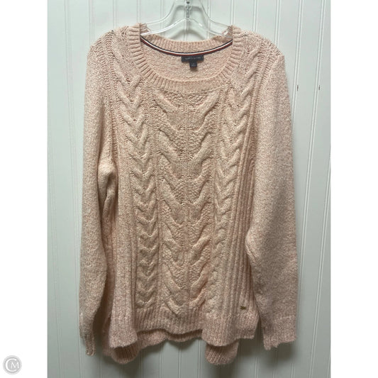 Sweater By Tommy Hilfiger In Pink, Size: L