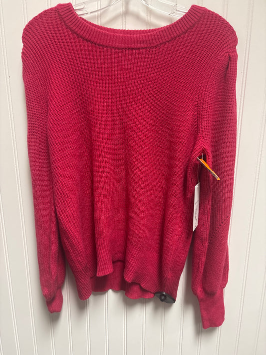 Sweater By Liz Claiborne In Pink, Size: M