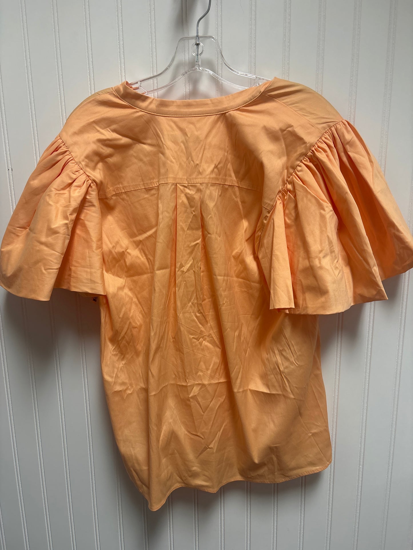 Top Short Sleeve By Chicos In Orange, Size: M