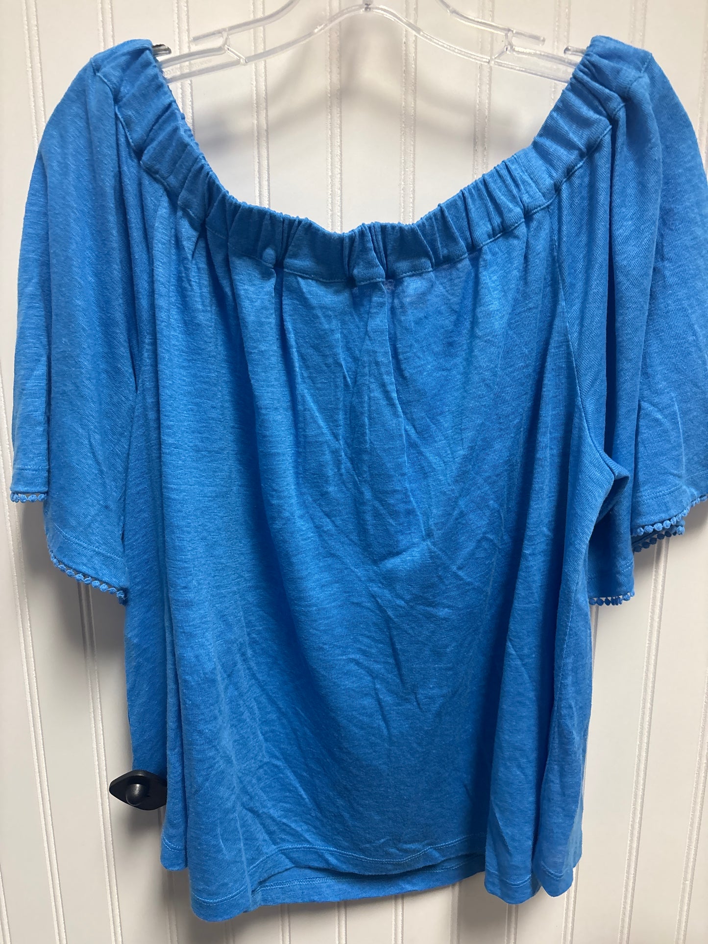 Top Short Sleeve By Chicos In Blue, Size: M