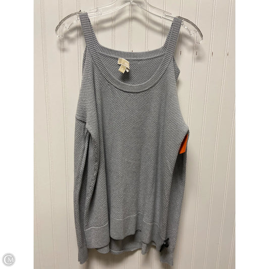 Sweater By Michael By Michael Kors In Silver, Size: M