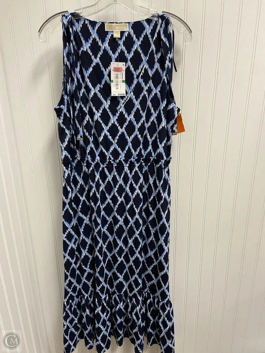 Dress Casual Maxi By Michael By Michael Kors In Navy, Size: L