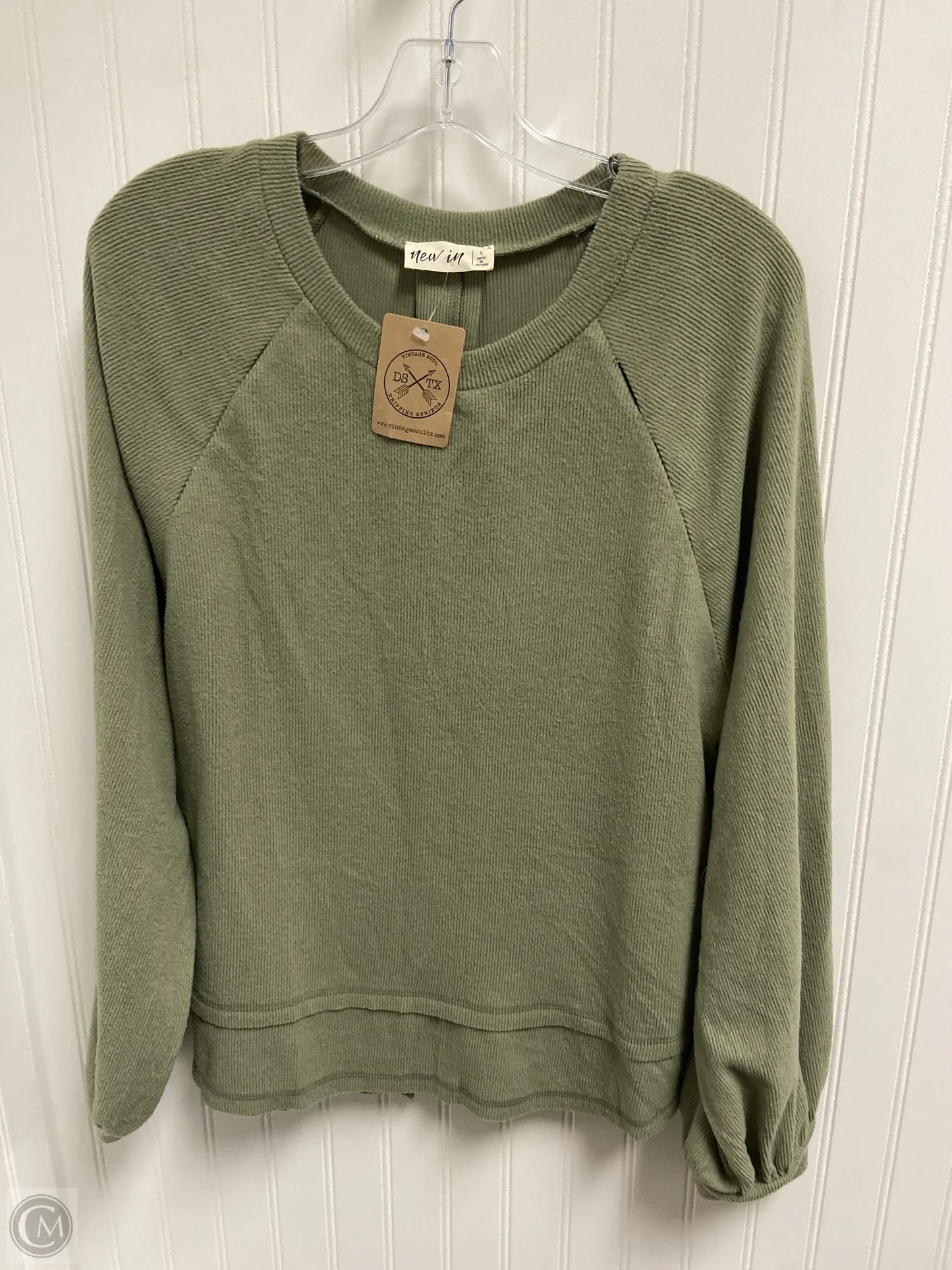 Top Long Sleeve Basic By Clothes Mentor In Green, Size: L