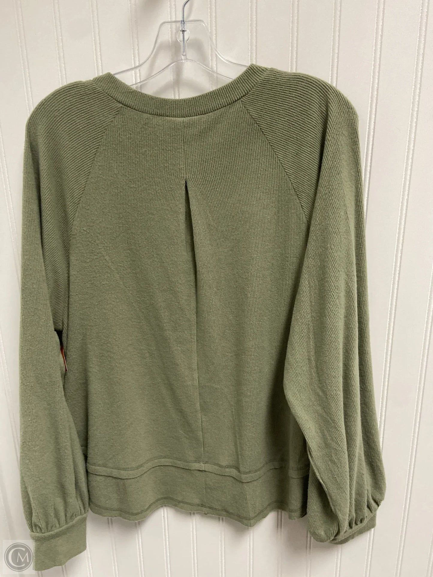 Top Long Sleeve Basic By Clothes Mentor In Green, Size: L