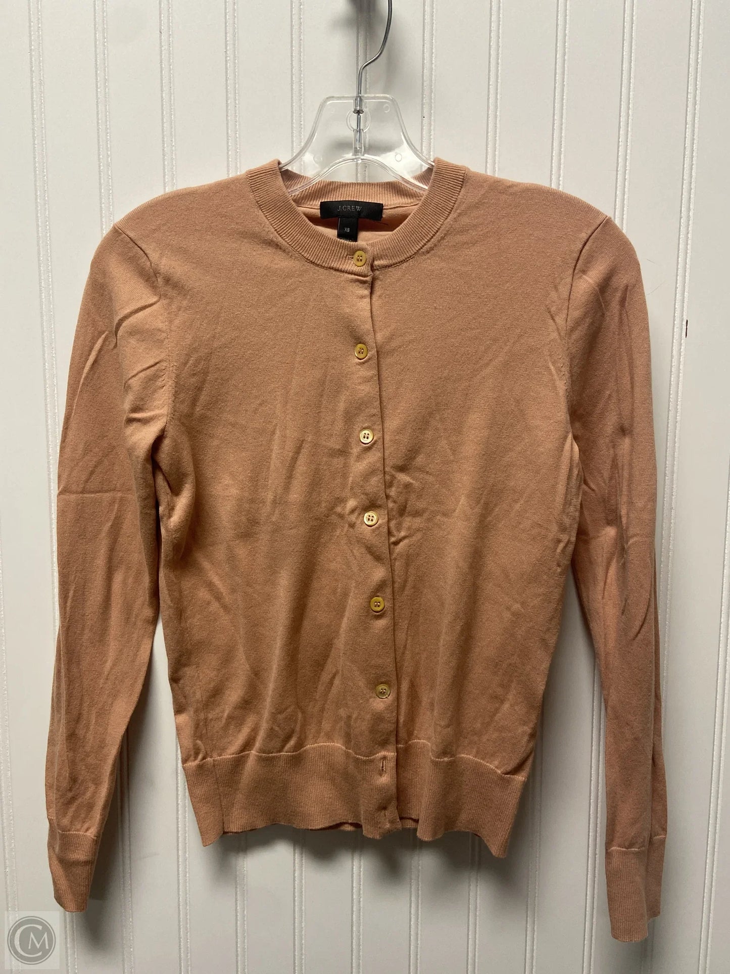 Sweater Cardigan By J. Crew In Peach, Size: Xs