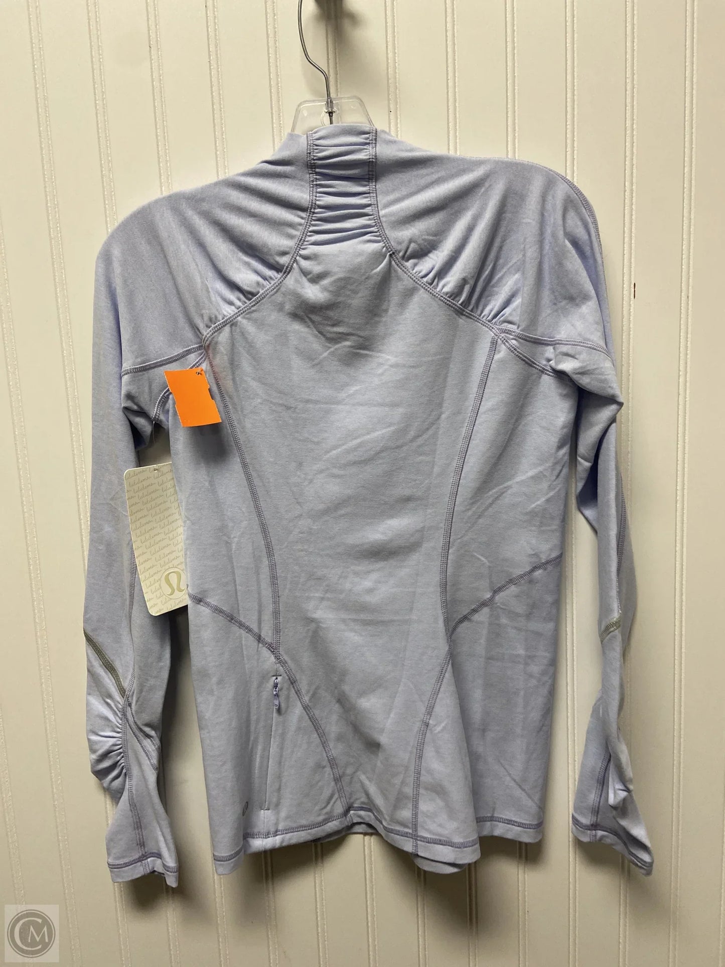 Athletic Top Long Sleeve Collar By Lululemon In Purple, Size: S