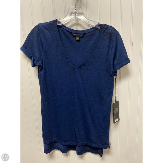 Top Short Sleeve Basic By Rock And Republic In Black & Blue, Size: Xs