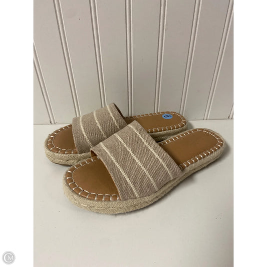 Sandals Flats By Universal Thread In Taupe, Size: 6