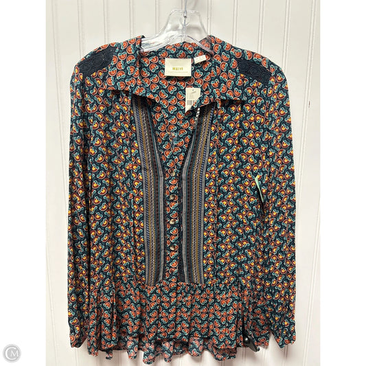 Top Long Sleeve By Maeve In Navy, Size: Xs