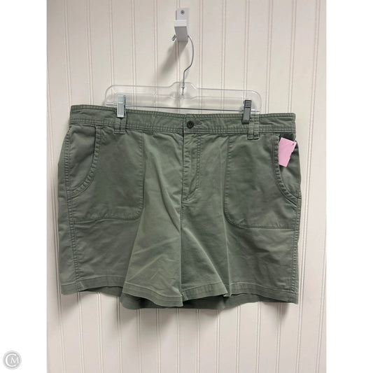 Shorts By Laura Scott In Green, Size: 18