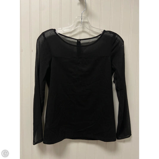 Top Long Sleeve By Ann Taylor In Black, Size: Xs