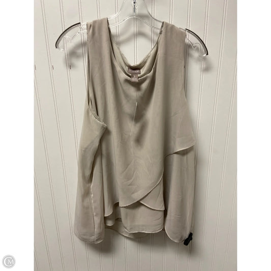 Top Sleeveless By Chicos In Taupe, Size: Xl