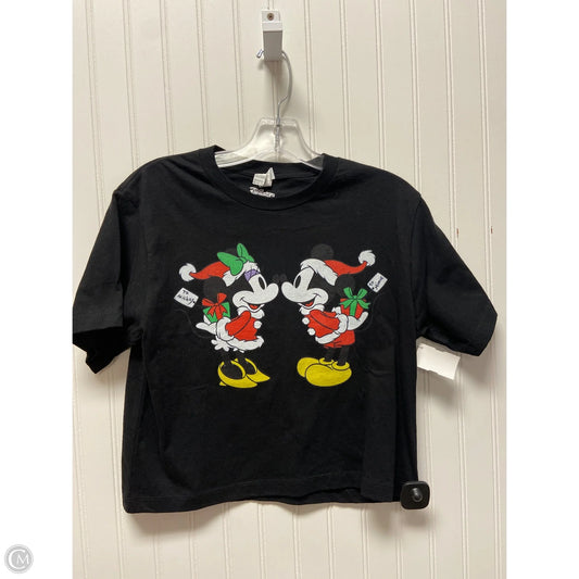 Top Short Sleeve Basic By Disney In Black, Size: S
