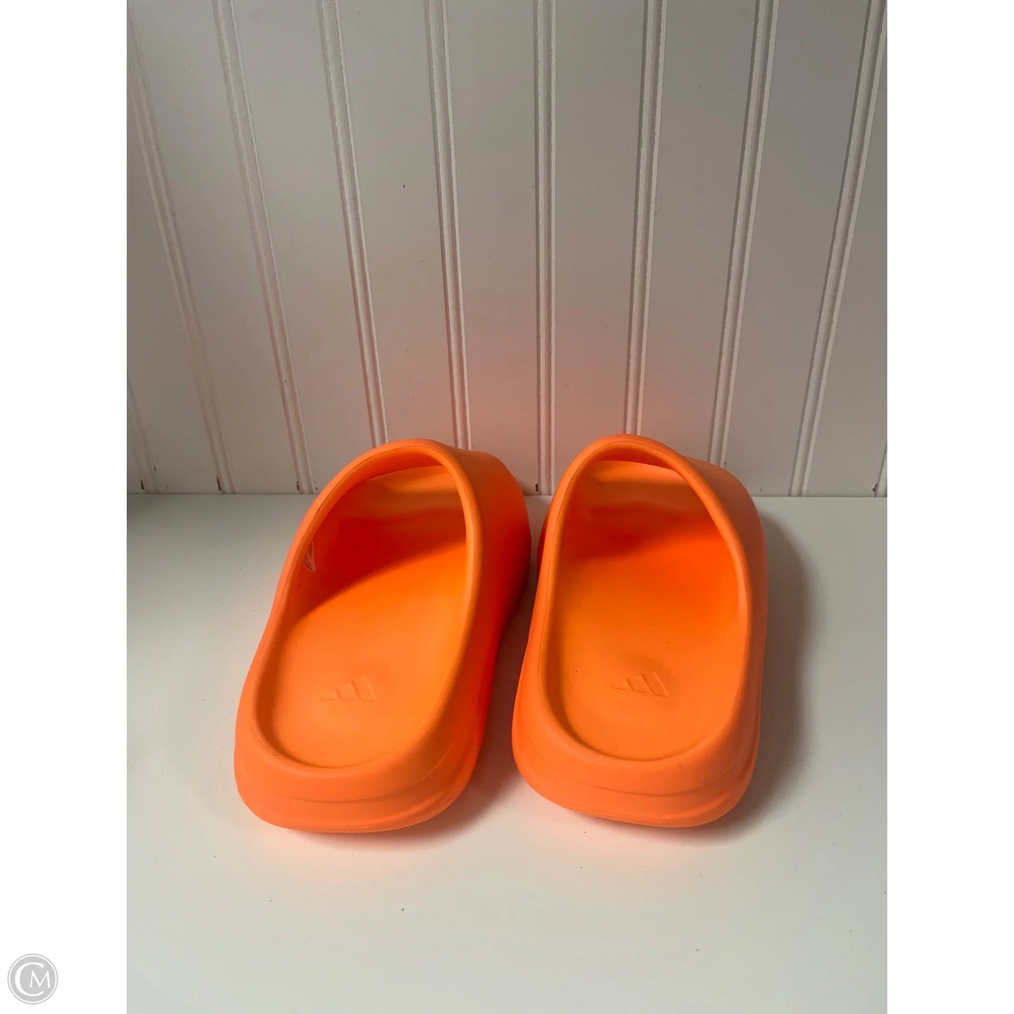 Sandals Luxury Designer By Yeezy In Orange, Size: 5
